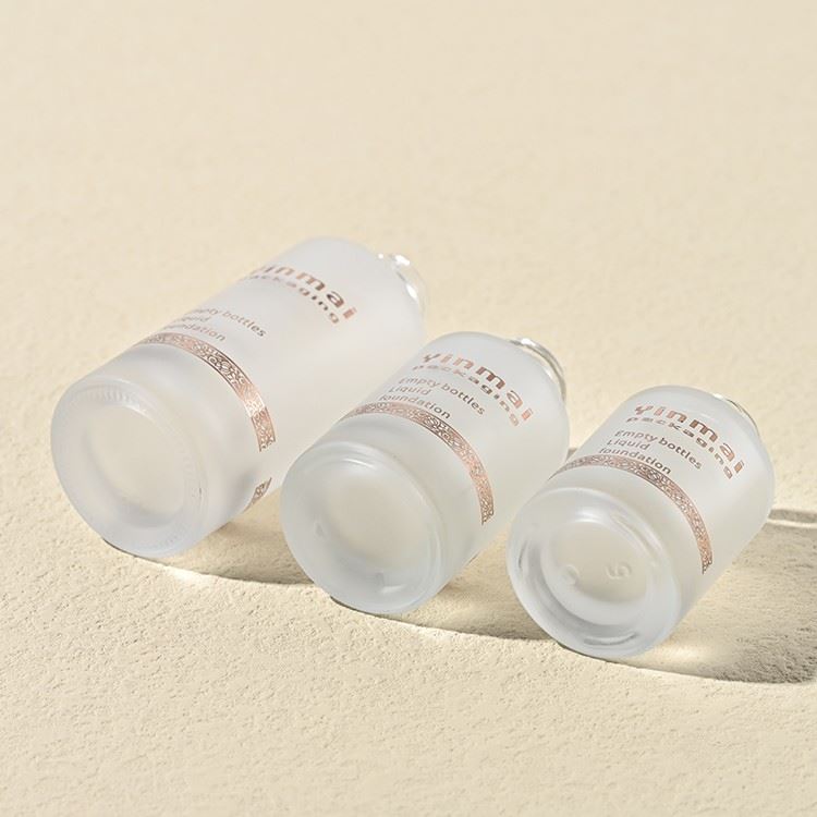 glass lotion bottle 30ml with custom logo