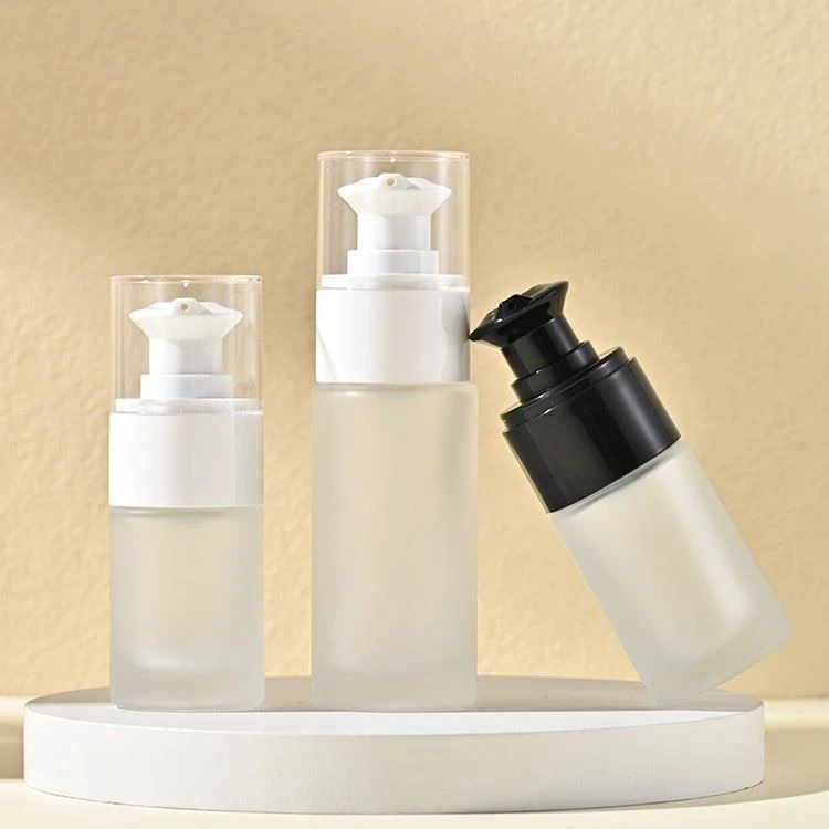 30ml frosted lotion bottle